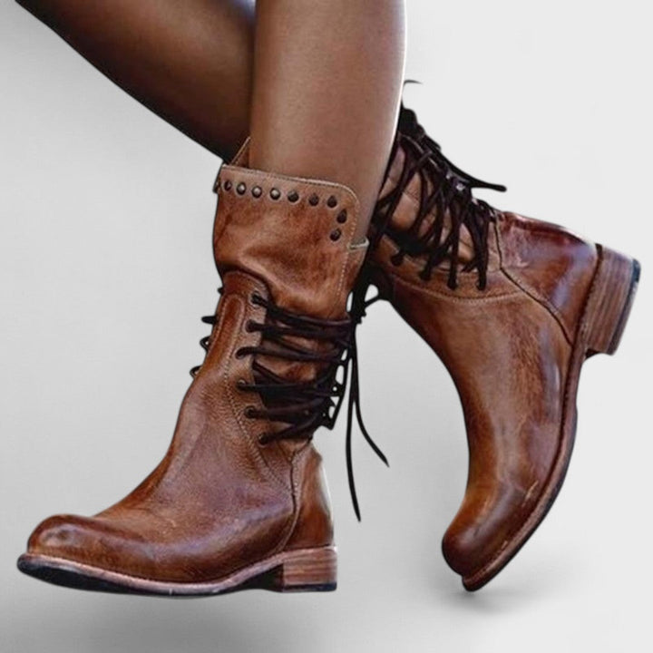 Romane | Bottines lacées vintage femme