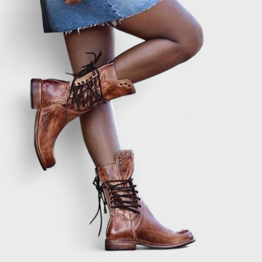 Romane | Bottines lacées vintage femme