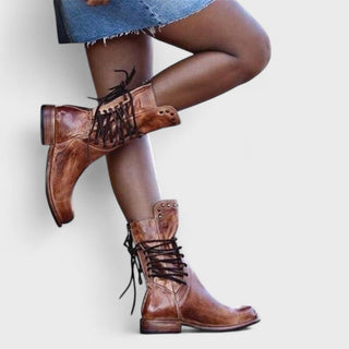 Romane | Bottines lacées vintage femme