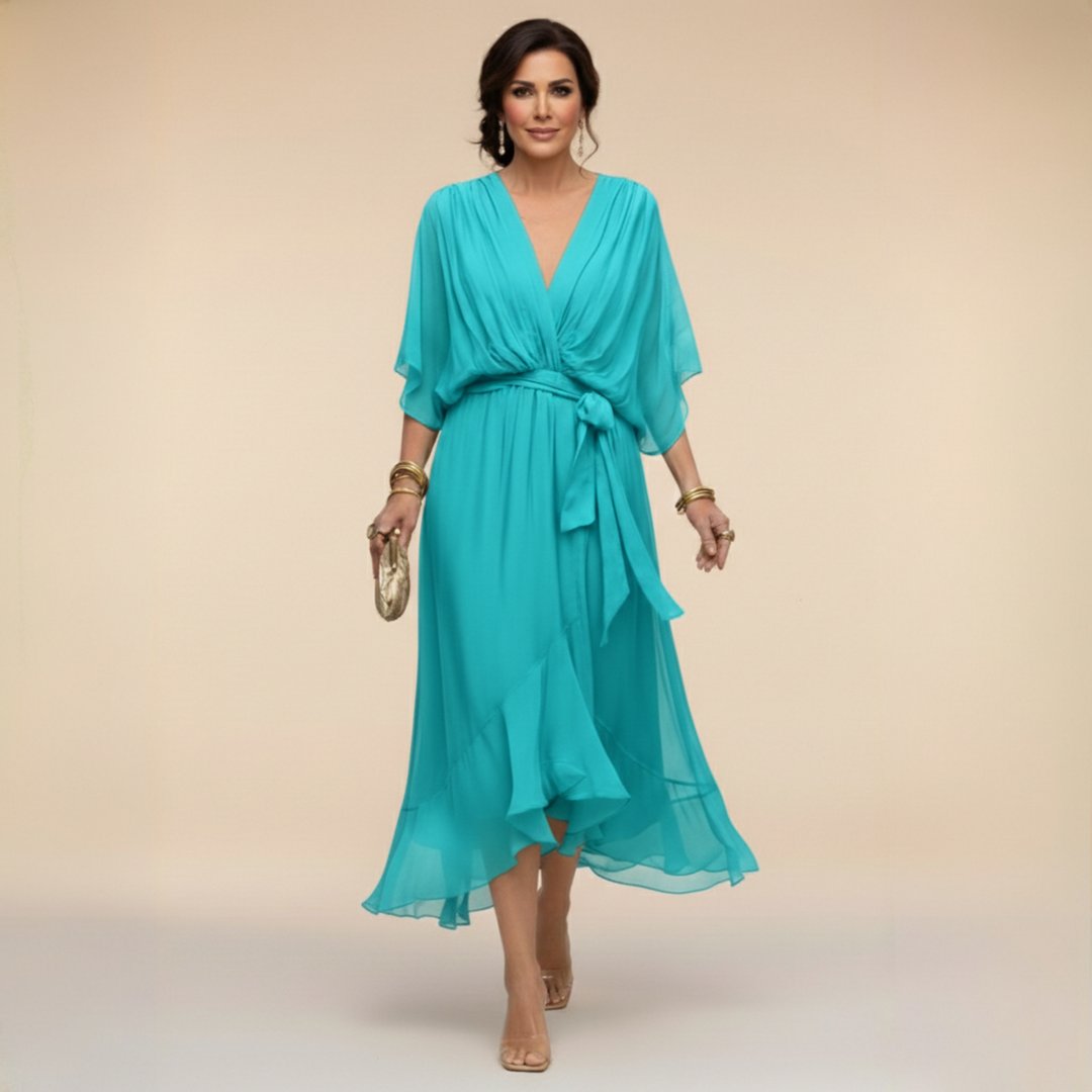 Adèle | Robe à col en V femme