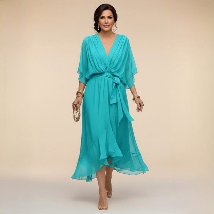 Adèle | Robe à col en V femme