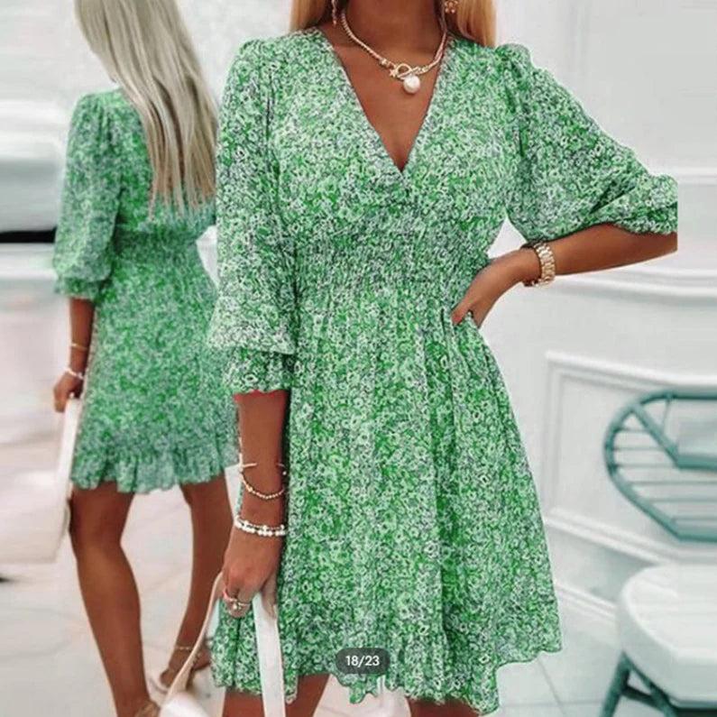 Sunna - Robe florale élégante femme
