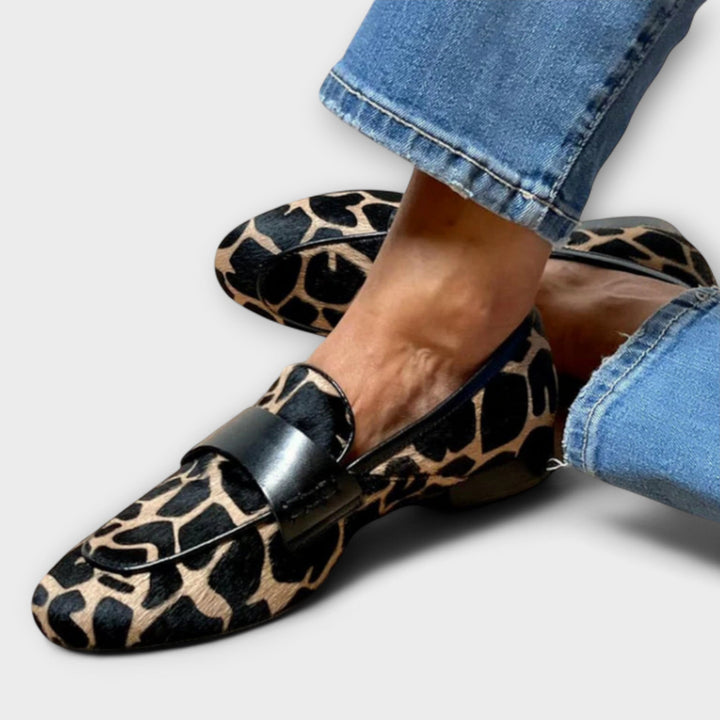 Gaëlle | Mocassins imprimé animal femme