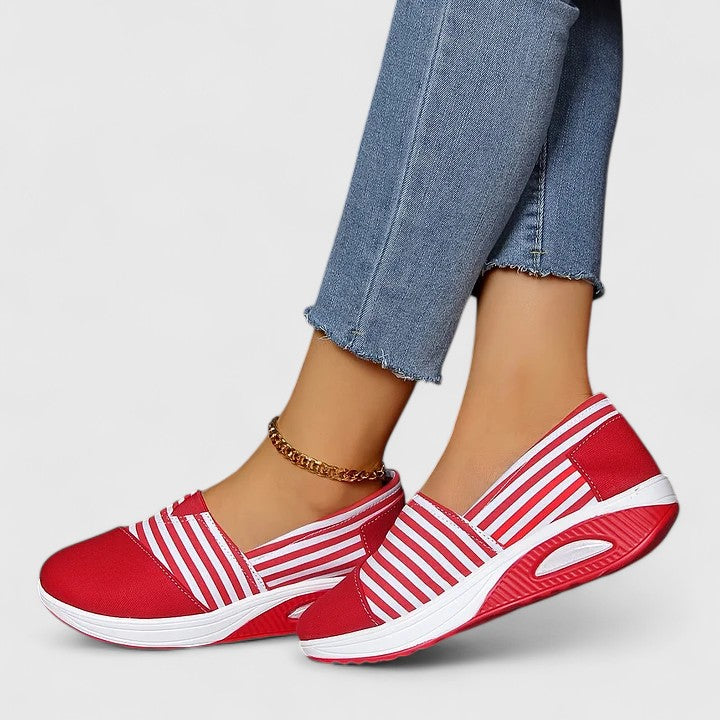 Marina | Baskets slip-on rayées femme