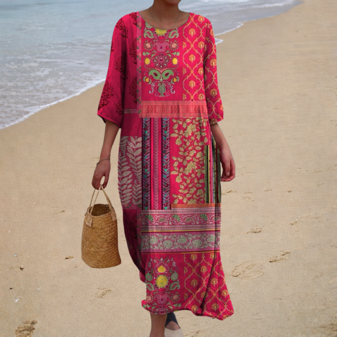 Camille | Robe Longue Fluide Chic Femme