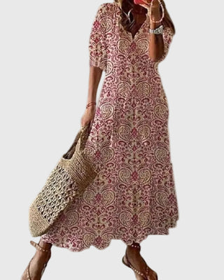 Amalia | Robe maxi bohème d'été vintage femme