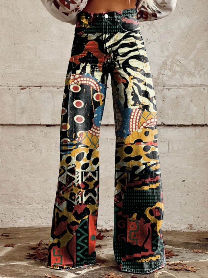 Fanny | Pantalon graphique femme