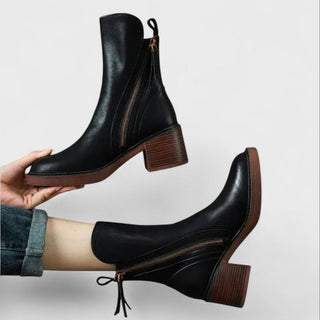 Clémence | Bottines zippées élégantes femme