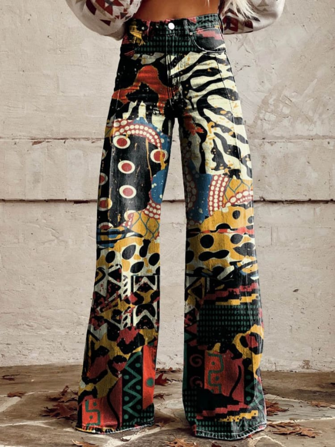 Fanny | Pantalon graphique femme