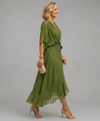 Adèle | Robe à col en V femme