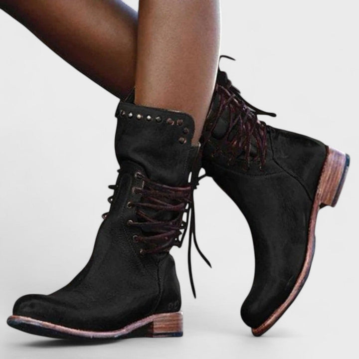 Romane | Bottines lacées vintage femme