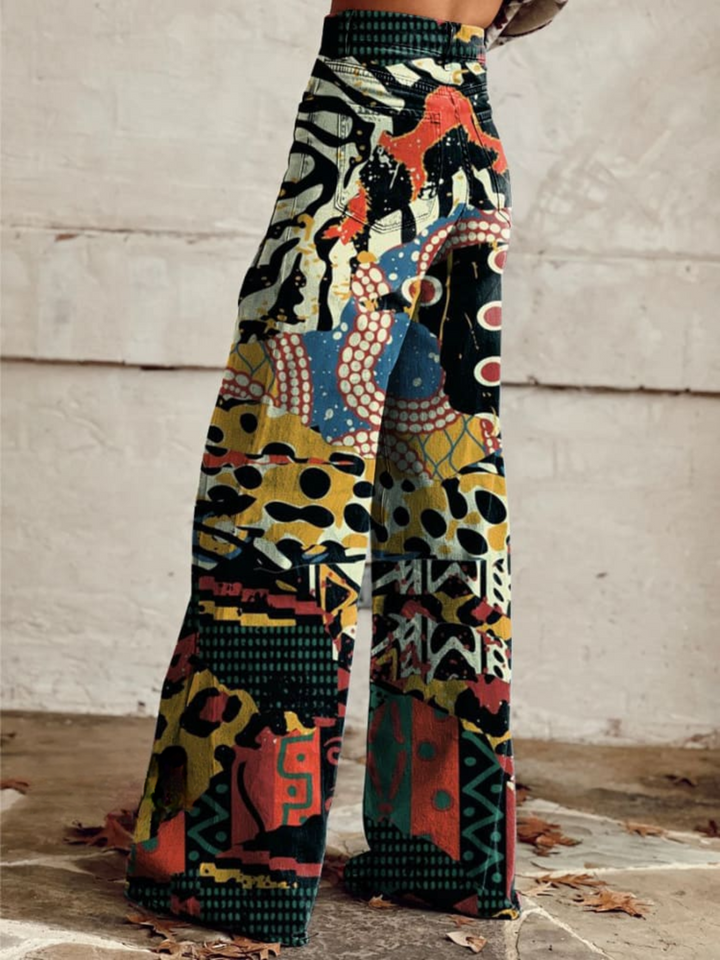 Fanny | Pantalon graphique femme