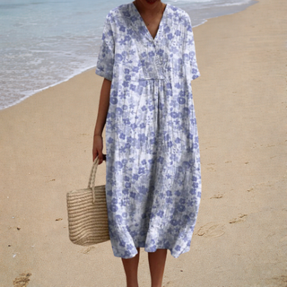 Capucine | Robe Longue Fleurie Douce Femme