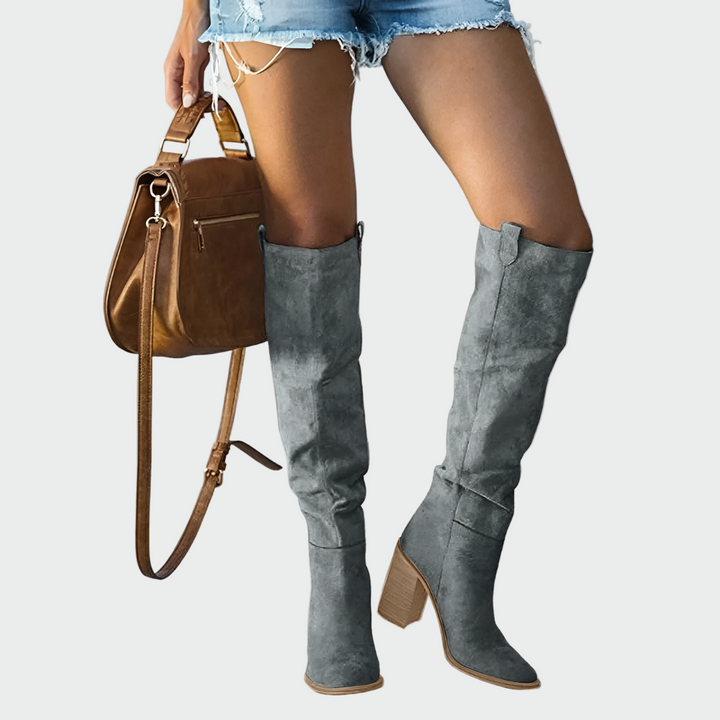 Aurore | Bottes hautes suédées femme