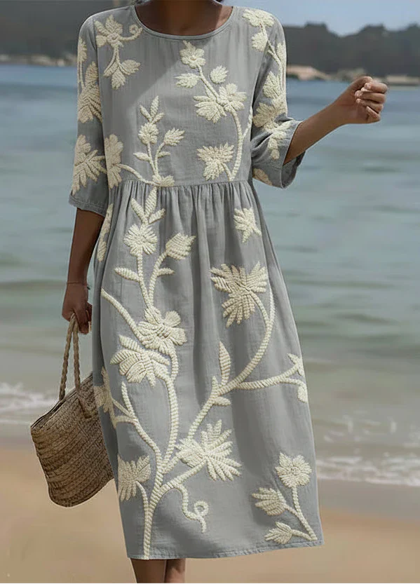 Sylvie | Robe Florale Élégante Femme