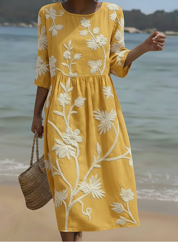 Suzanne | Robe Florale Élégante Femme