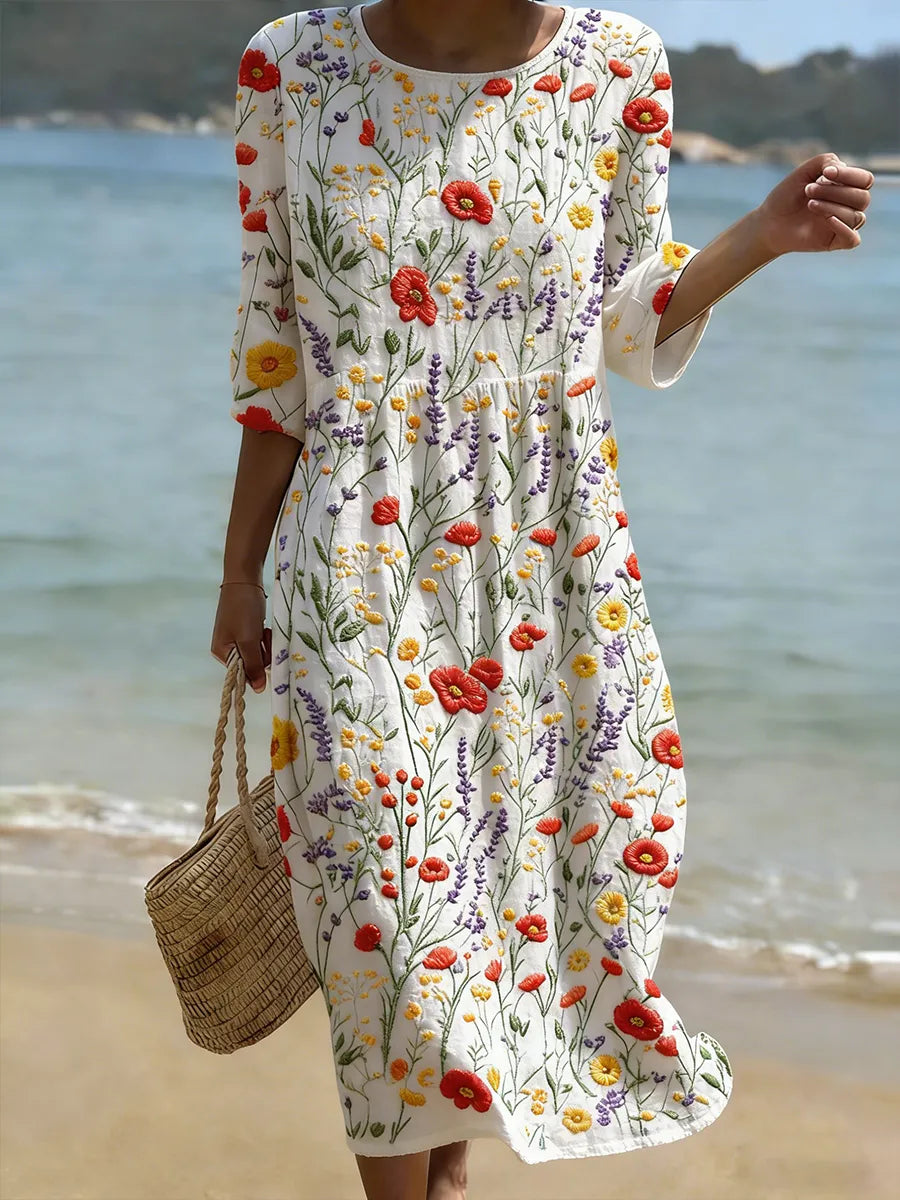 Vivienne | Robe Florale Élégante Femme