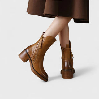 Clémence | Bottines zippées élégantes femme