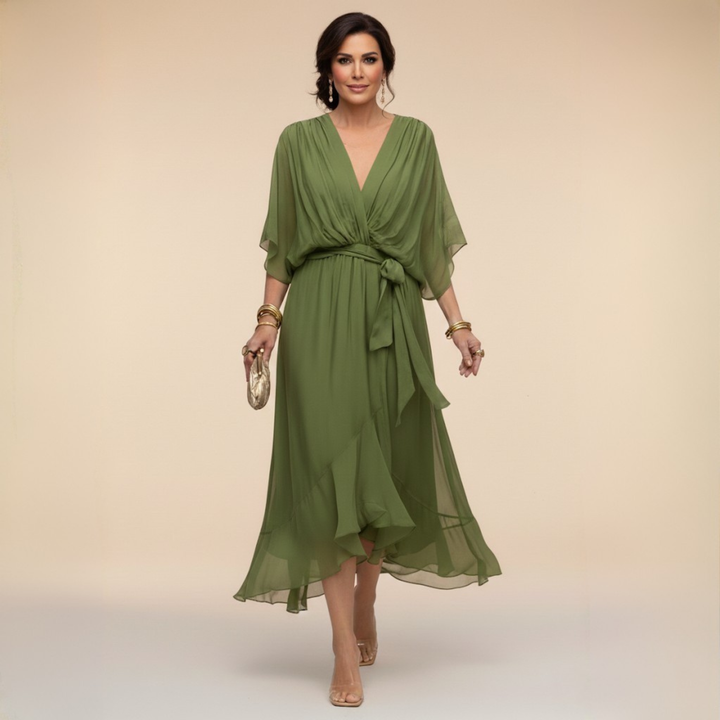 Adèle | Robe à col en V femme