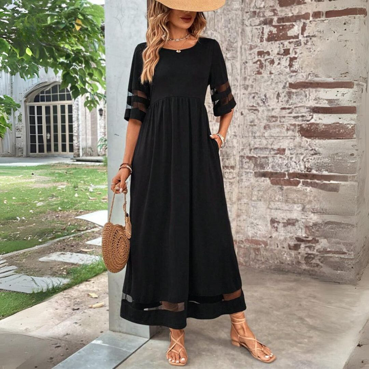 Edith | Robe midi flatteuse et lissante pour le ventre femme