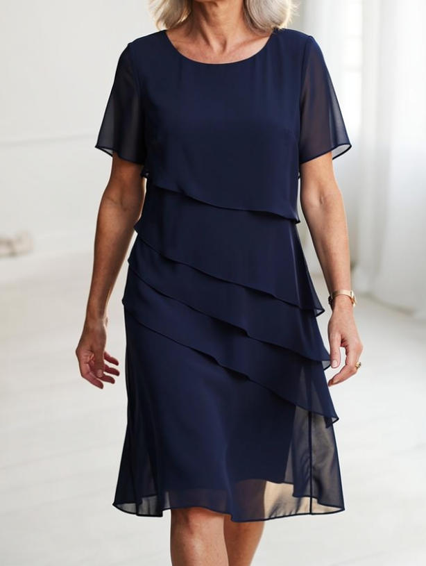 Juliette – Robe midi fluide élégante femme