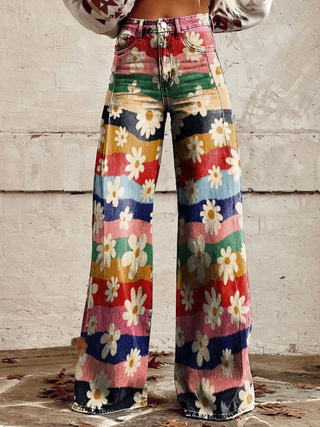 Capucine | Pantalon fleuri femme