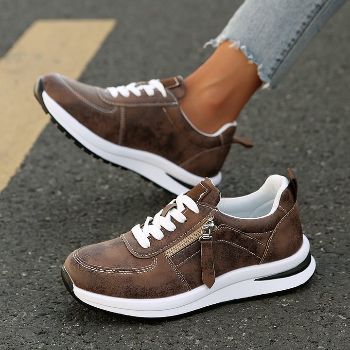 Nina | Baskets zip sport chic femme