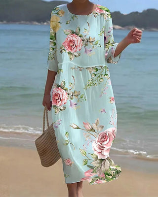 Keely | Robe fleur de crépuscule femme
