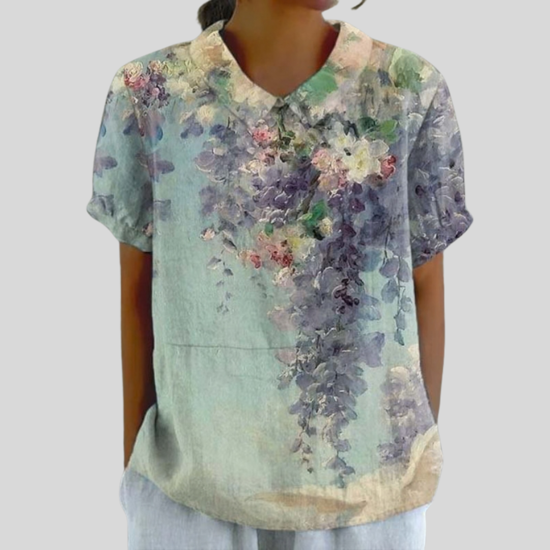 Colette | Blouse florale artistique femme