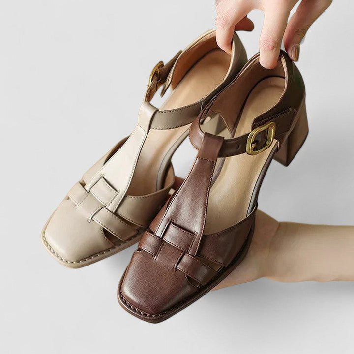 Solène | Chaussures Mary Jane T-Bar vintage femme