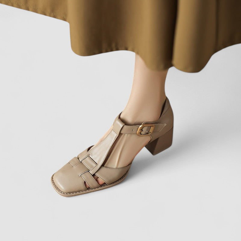 Solène | Chaussures Mary Jane T-Bar vintage femme