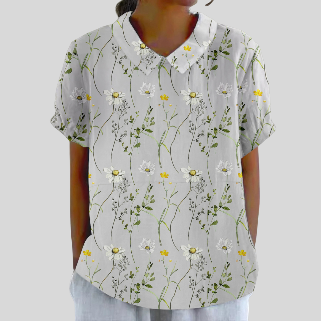 Aurore | Blouse marguerites sauvages femme
