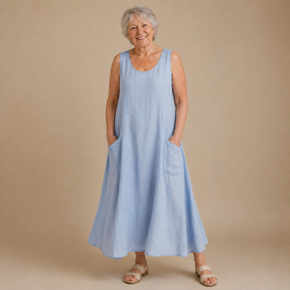 Yvonne — Robe maxi femme élégante à imprimé floral