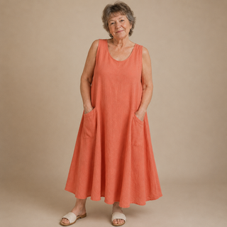 Yvonne — Robe maxi femme élégante à imprimé floral