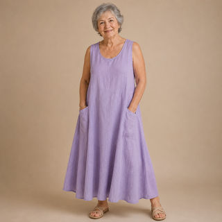 Yvonne — Robe maxi femme élégante à imprimé floral