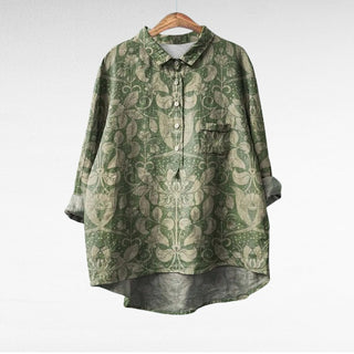 Marjolaine | Blouse fleurie rétro femme