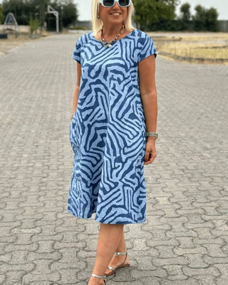 Serena – Robe d’été fluide col rond
