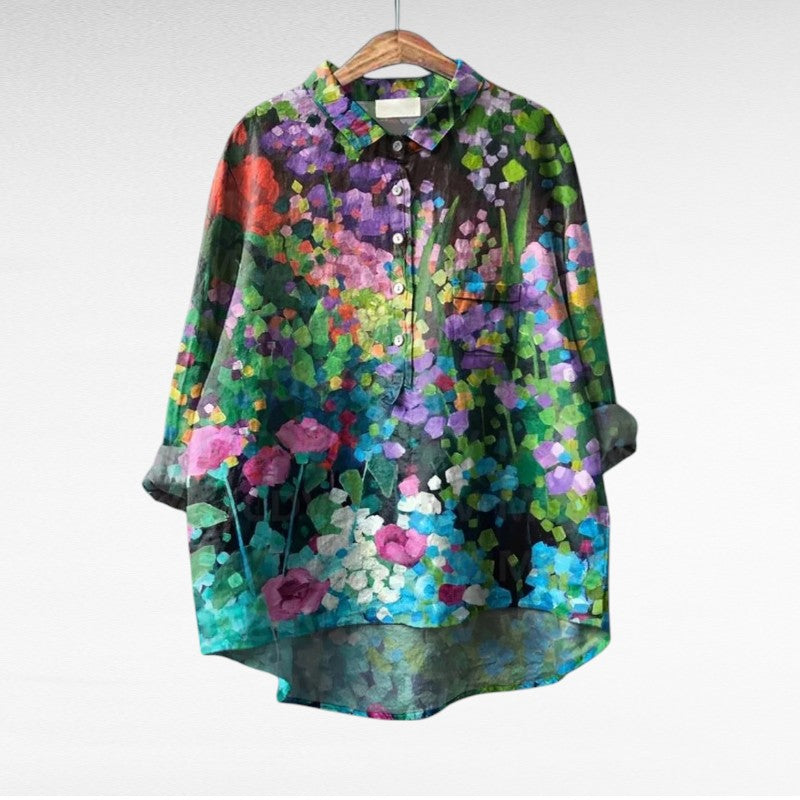 Esmée | Blouse florale artistique femme