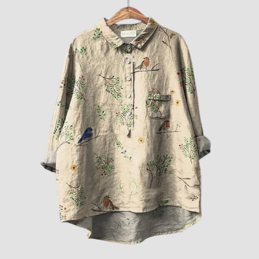 Faustine | Blouse nature délicate femme