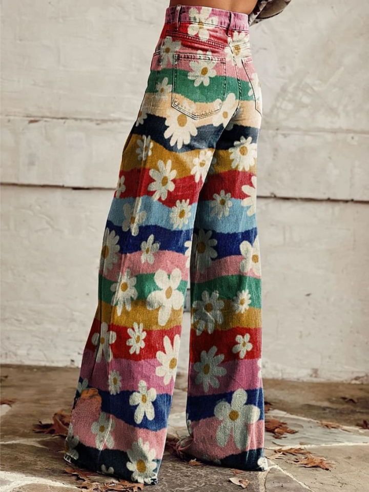 Capucine | Pantalon fleuri femme