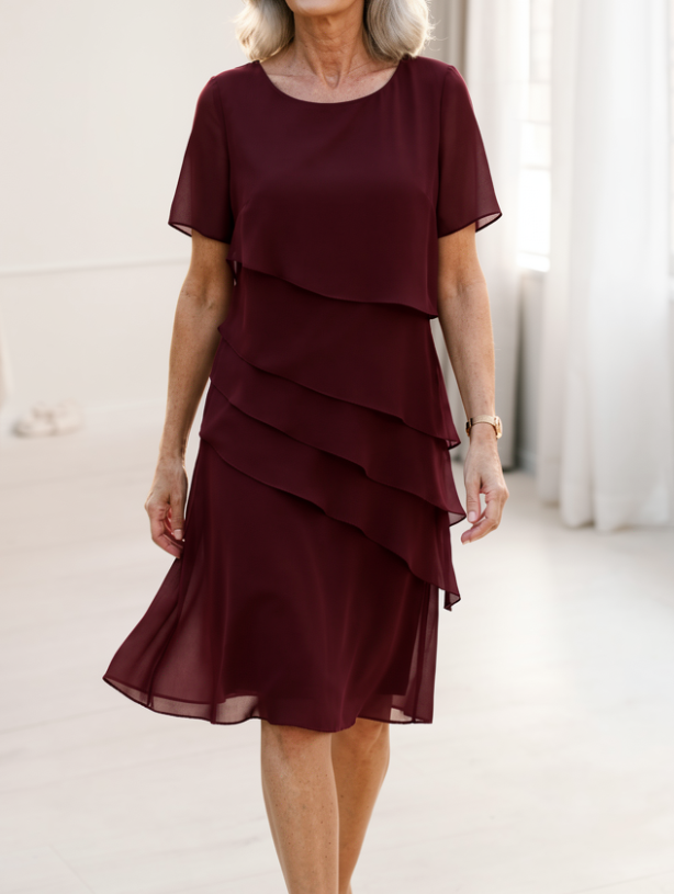Juliette – Robe midi fluide élégante femme