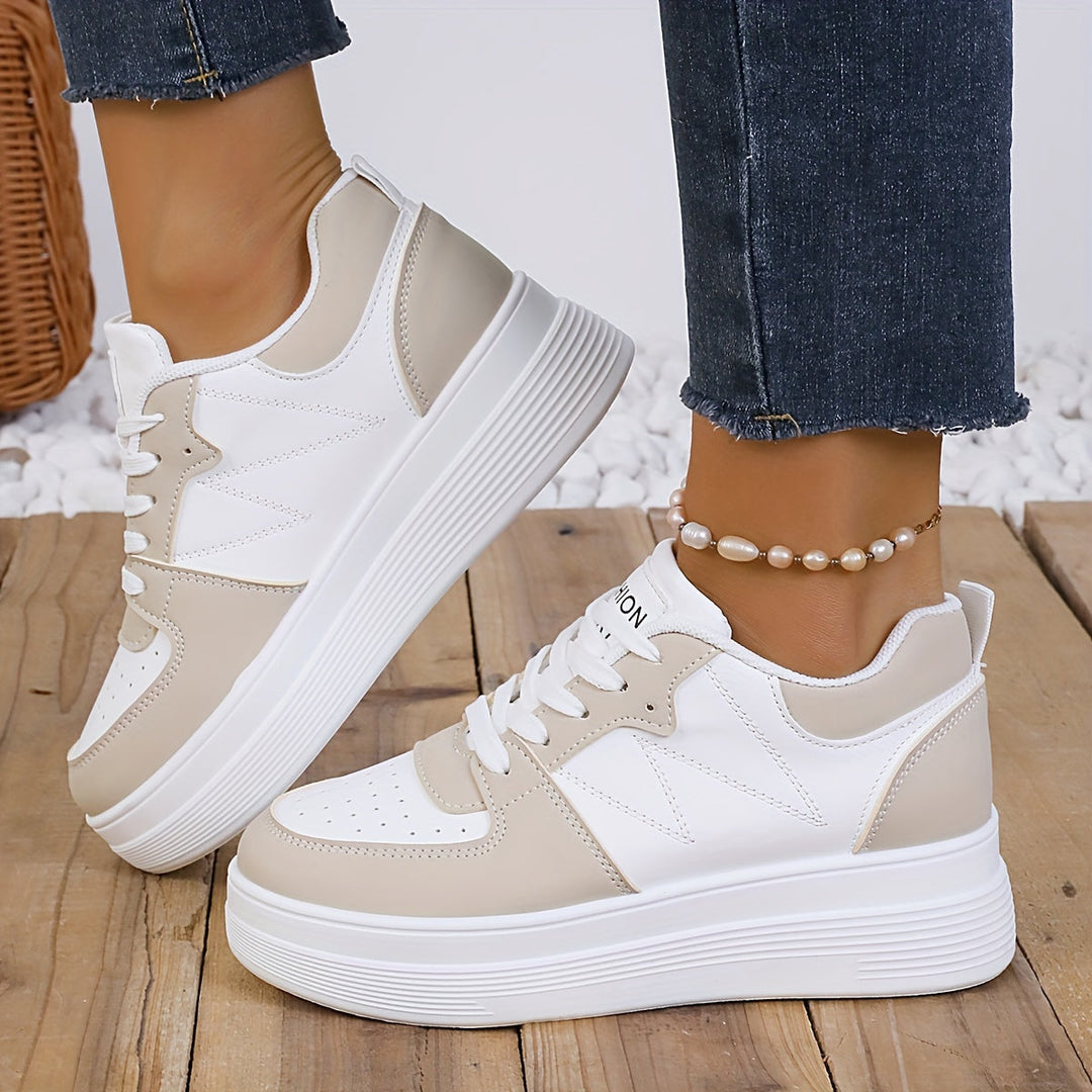 Clémence | Baskets plateforme chic femme