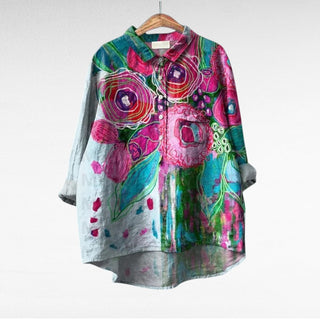 Esmée | Blouse florale artistique femme