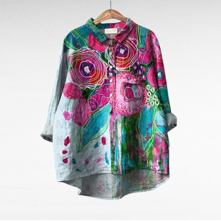 Esmée | Blouse florale artistique femme
