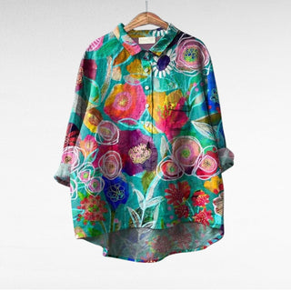 Esmée | Blouse florale artistique femme