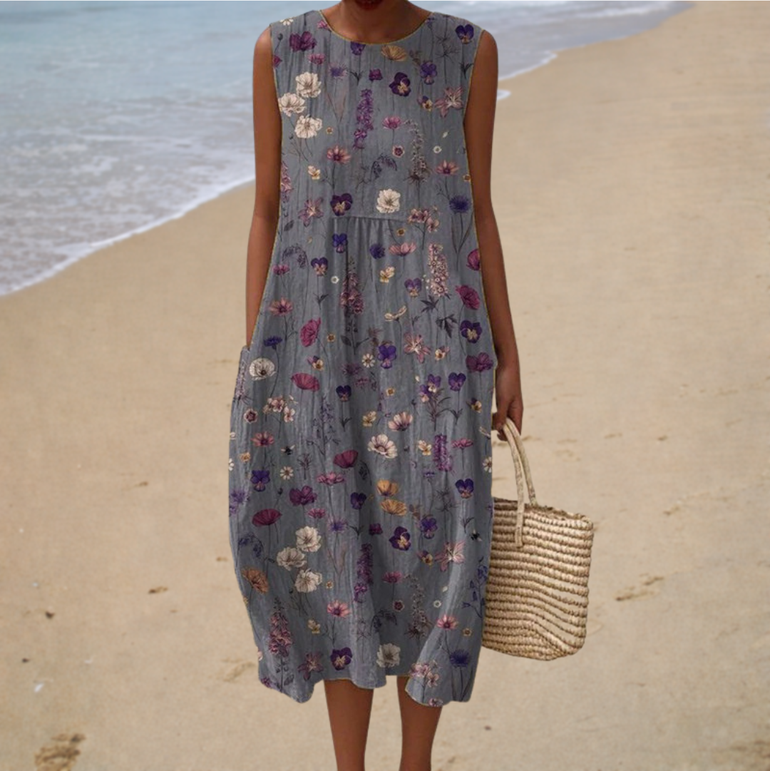 Maëlys | Robe Midi Champêtre Femme