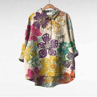 Esmée | Blouse florale artistique femme
