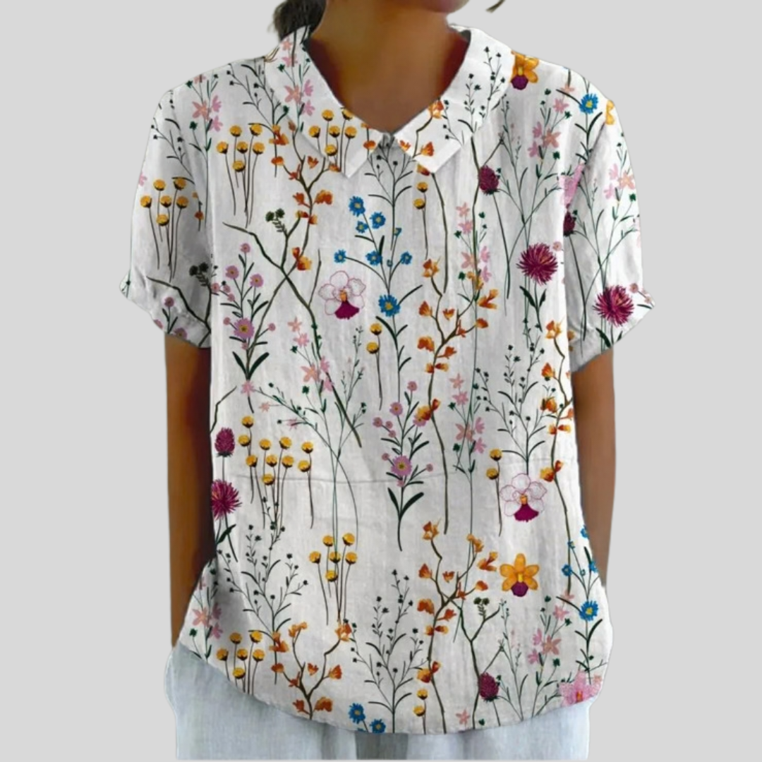 Éliane | Blouse jardin sauvage femme