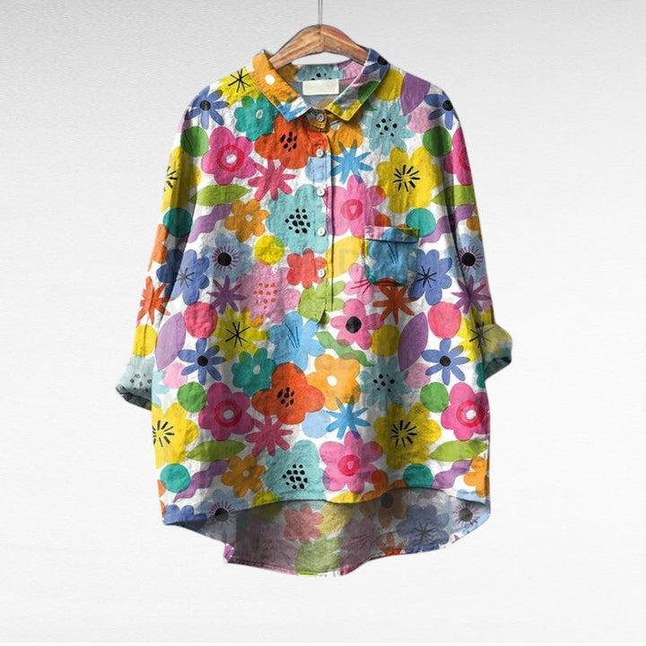 Esmée | Blouse florale artistique femme