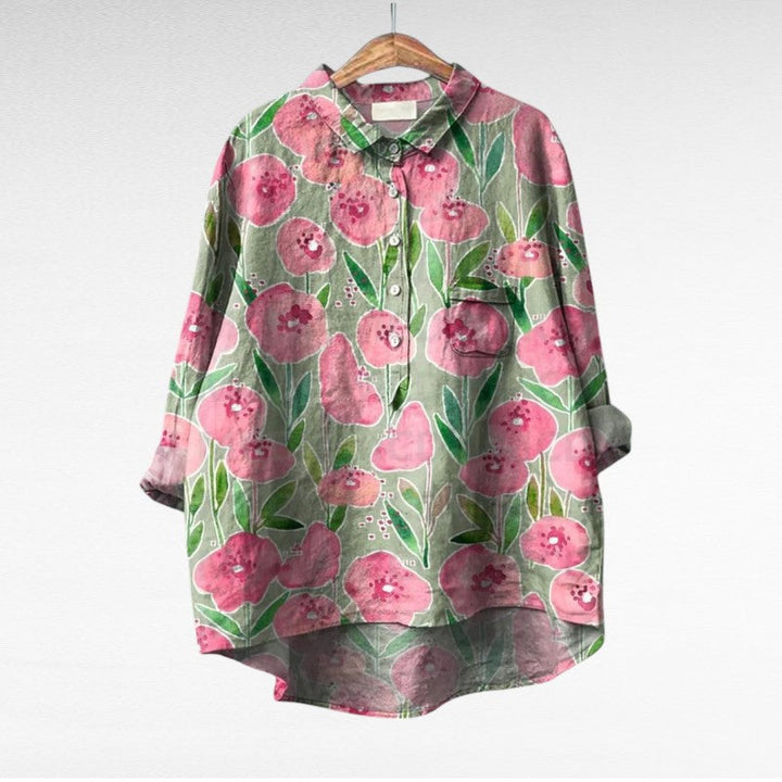 Esmée | Blouse florale artistique femme